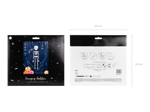 Felekaszható csontváz dekoráció 110 cm (1 db)