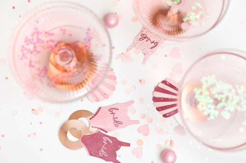 Pohárjelölő / Pohárdísz fürdőruha és kagyló (10 db)