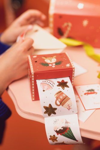 Karácsonyi matrica készlet – vegyes minták (1 csomag)