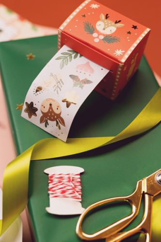 Karácsonyi matrica készlet – vegyes minták (1 csomag)