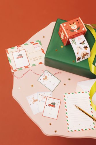 Karácsonyi matrica készlet – vegyes minták (1 csomag)