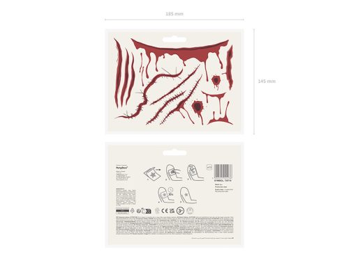 Haloween Ideiglenes tetoválások Hegek (1 csomag)