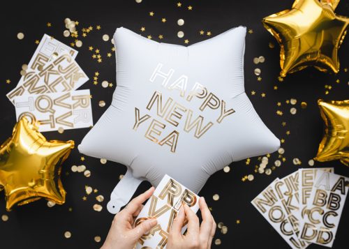 Csillag Alakú Fólia Lufi – Fehér 42 cm