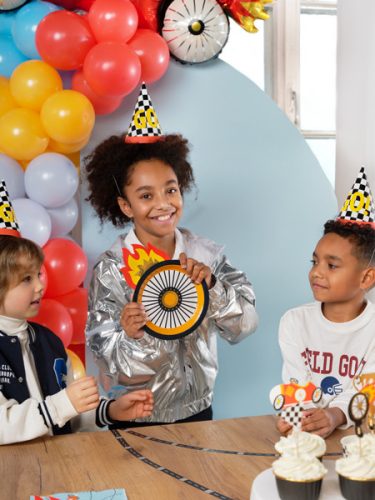 Süti dísz Versenyautó (4 db)