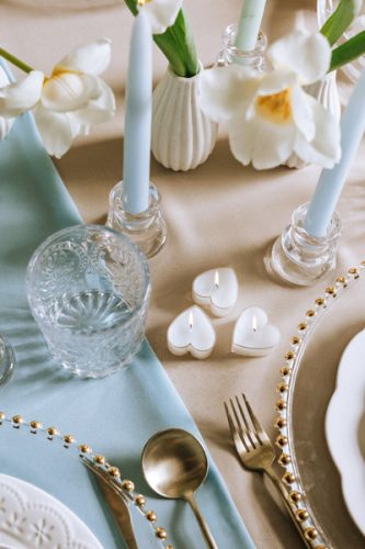 Szív alakú Teamécsesek (10 db)