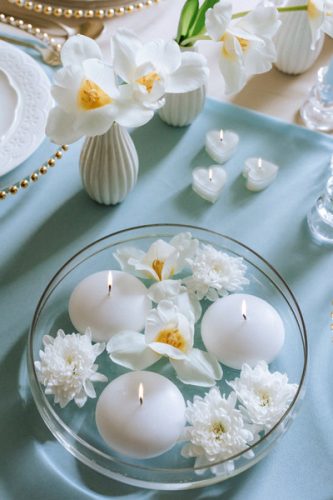 Szív alakú Teamécsesek (10 db)