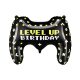 Gamepad formájú fólia lufi – Level Up Birthday felirattal
