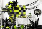 „Gamer Over” fólia lufi – fekete 45 cm