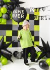 „Gamer Over” fólia lufi – fekete 45 cm