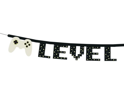 Gamer party banner "Level up"