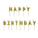 Születésnapi Gyertyák "Happy Birthday" Arany