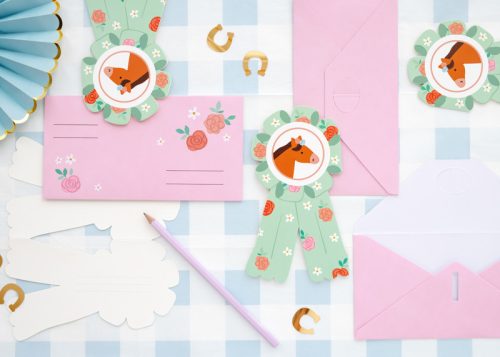 Lovas meghívó Pacis party (6 db)