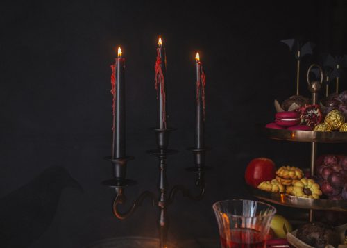 Halloweeni vérző gyertyák (3 db)