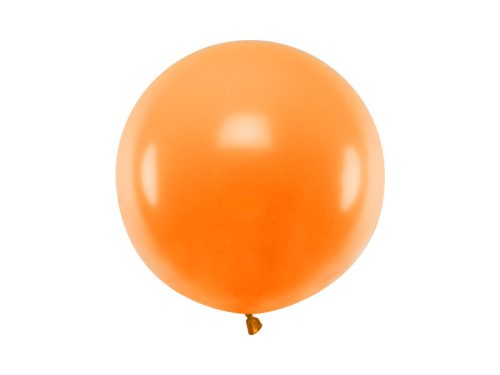 Óriás kerek léggömb 60 cm Pasztell mandarin