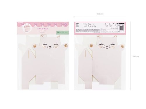 Macska alakú tortadobozok (6 db)