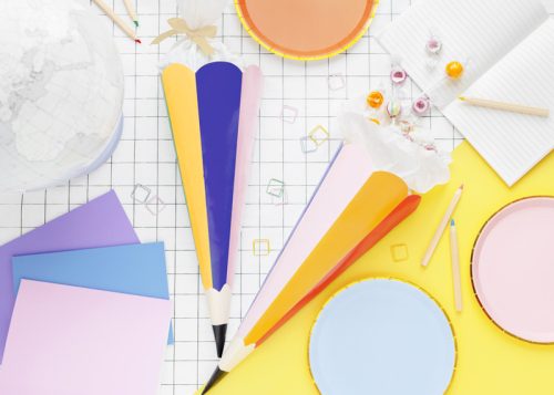 Színes Ceruza Alakú Ajándékkúp - Candy Cone Crayon