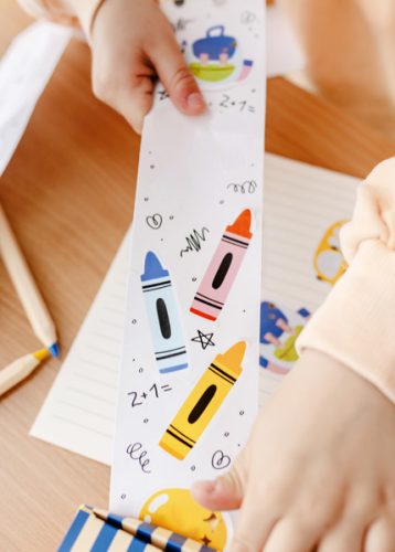 Iskolai matrica készlet – vegyes minták (1 csomag)