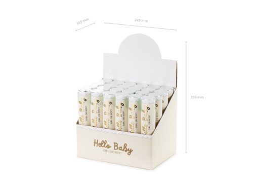 Kisfiú konfetti ágyú kék pillangók 20cm