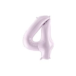   Szám fólia lufi ''4'' 72cm pasztell lila