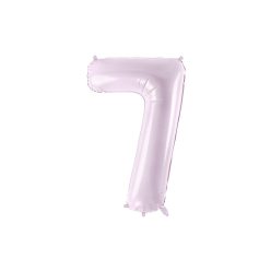   Szám fólia lufi ''7'' 72cm pasztell lila