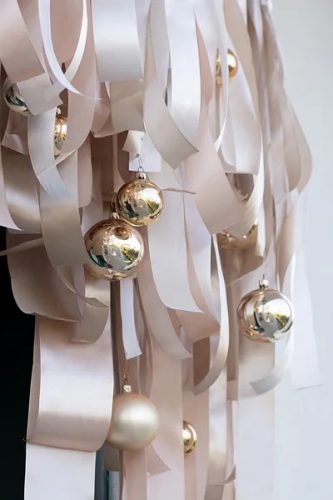 Szatén szalag törtfehér 25mm/25m