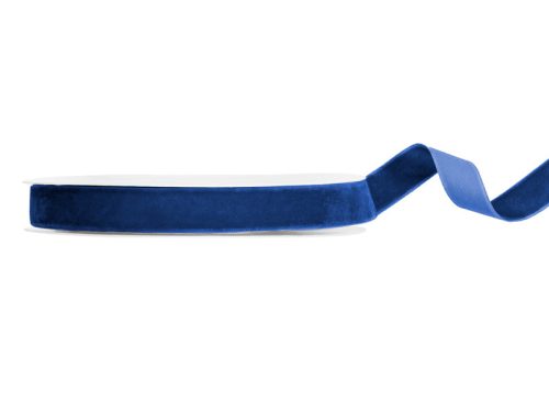 Bársonyszalag sötétkék 15mm/10m