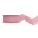 Chiffon szalag sötét fáradt rózsaszín 40mm/10m