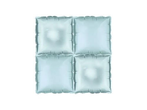 Fólia léggömb háttér kétoldalas Világoskék négyzet - 35 x 35 cm (4 db)