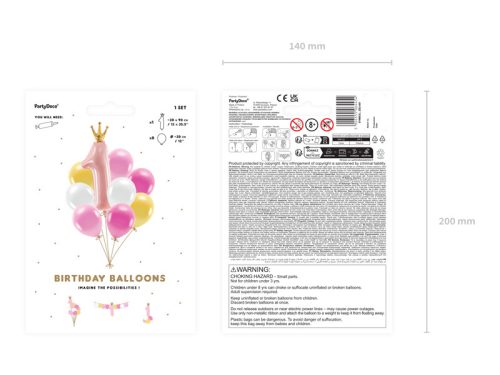 Lufi szett – Első születésnapra, rózsaszín (9 db)