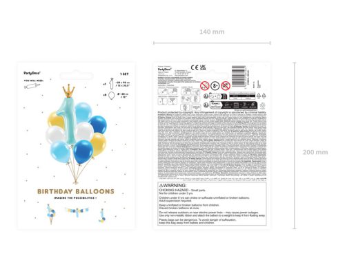 Lufi szett – Első születésnapra, kék (9 db)