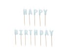 Születésnapi Gyertyák "Happy Birthday" paszetell kék