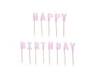 Születésnapi Gyertyák "Happy Birthday" paszetell lila