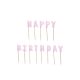 Születésnapi Gyertyák "Happy Birthday" paszetell lila