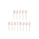 Születésnapi Gyertyák "Happy Birthday" paszetell rózsaszín