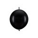 Összekötő lufi 28cm Pasztell fekete (20 db)