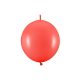 Összekötő lufi 28 cm Pasztell pipacspiros (20 db)