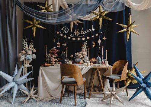 3D Csillag fólia lufi 105cm Világoskék