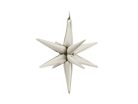 3D Csillag fólia lufi 70cm Bézs
