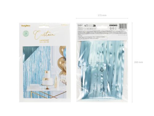 Party függöny - kék 100x200cm