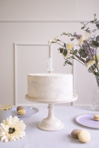 Szülinapi számgyertya "1" pasztell menta 6 cm