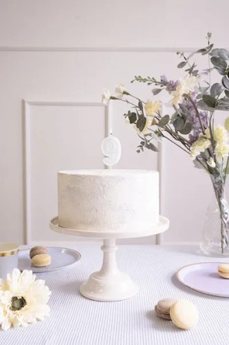 Szülinapi számgyertya "9" pasztell menta 6 cm