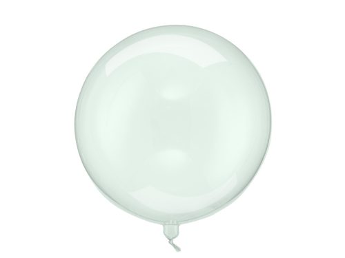 Buborék Lufi áttetsző zöld 40cm
