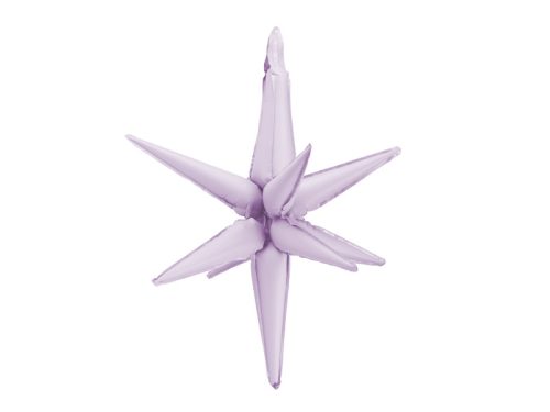 3D Csillag fólia lufi 70cm Lila