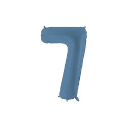   Szám fólia lufi ''7'' 86 cm matt sötétkék