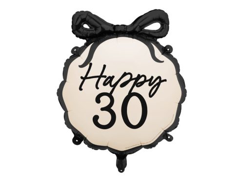 "Happy 30"  szülinapi fólia lufi 47x45 cm