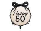 "Happy 50"  szülinapi fólia lufi 47x45 cm