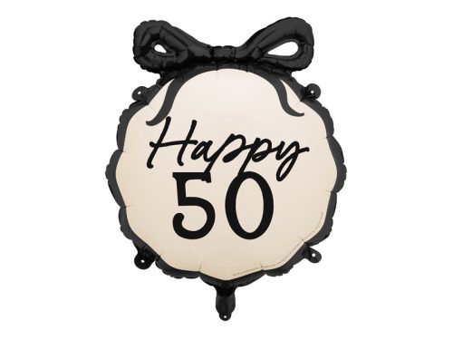 "Happy 50"  szülinapi fólia lufi 47x45 cm