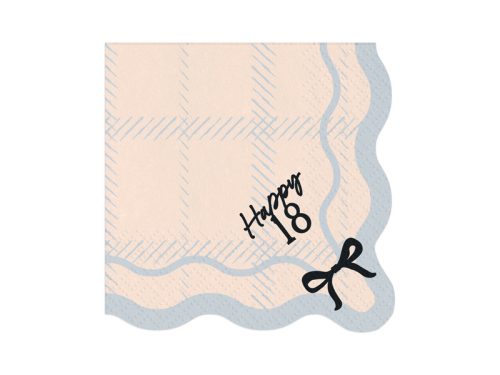 Papírszalvéta 18. születésnapra "Happy 18" (12 db)