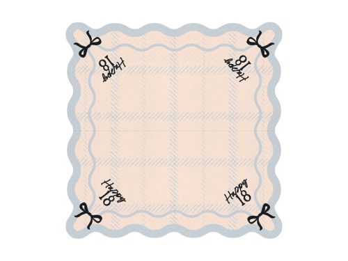 Papírszalvéta 18. születésnapra "Happy 18" (12 db)