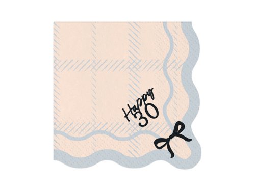 Papírszalvéta 30. születésnapra "Happy 30" (12 db)